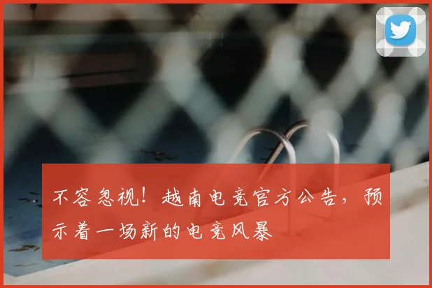 不容忽视！越南电竞官方公告，预示着一场新的电竞风暴